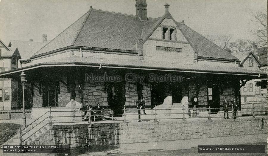 Postcard: Prospect Hill Station, Boston and Maine Railroad